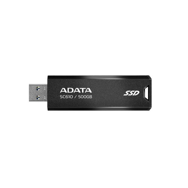 ADATA SC610/ 500GB/ SSD/ Externí/ Černá/ 5R