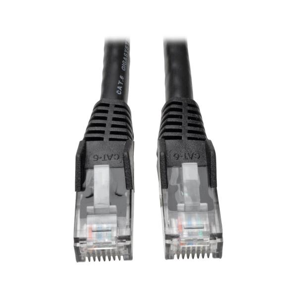 Tripplite Ethernetový kabel Cat6 Gigabit Snagless Molded (UTP) (RJ45 Samec/ Samec), černá, 4.57m