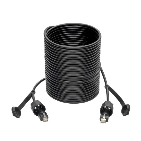 Tripplite Ethernetový kábel odolný IP68, Cat5e/ Cat6 STP (RJ45 Samec/ Samec), 15.24m 