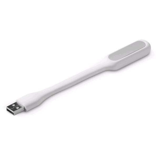 USB lampička na notebook C-TECH UNL-04, flexibilná, biela