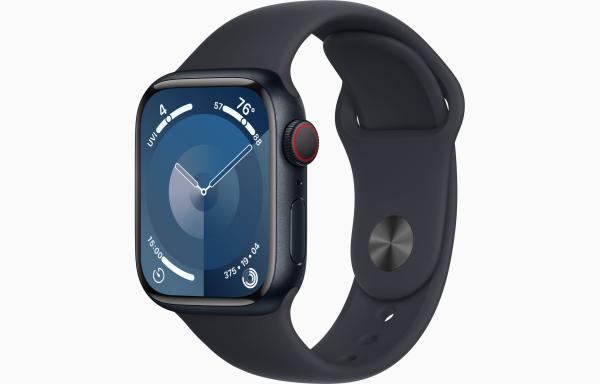 Apple Watch S9 Cell/ 41mm/ Midnight/ Sport Band/ Midnight/ -M/ L