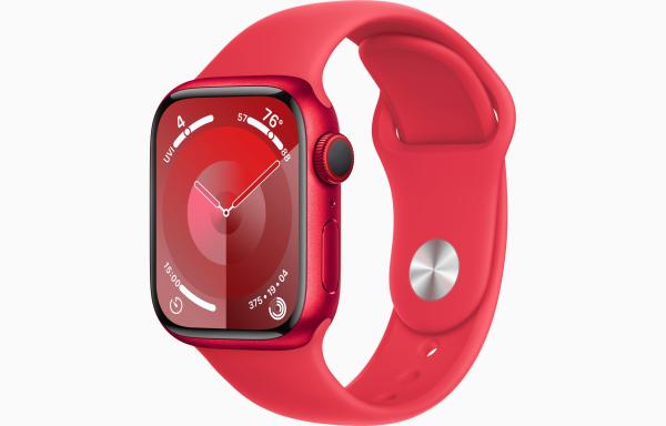 Apple Watch S9 Cell/ 41mm/ PRODUCT RED/ Sport Band/ PRODUCT RED/ -S/ M