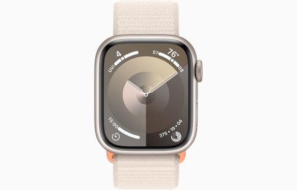 Apple Watch S9 Cell/ 45mm/ Starlight/ Sport Band/ Starlight 