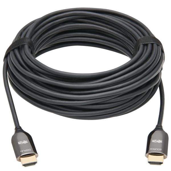 Tripplite Kábel optický aktívny (AOC) Plenum-Rated HDMI, 8K UHD 60Hz, HDR, Samec/ Samec, čierna, 15m 