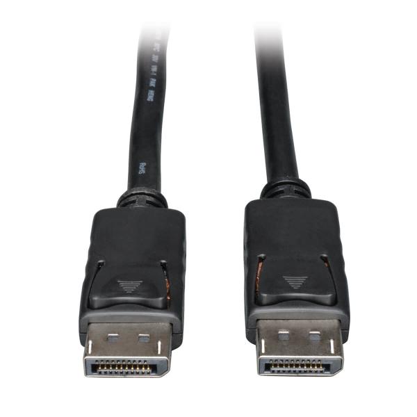 Tripplite Kábel DisplayPort so západkou, 4K 60Hz, (Samec/ Samec), 4.57m