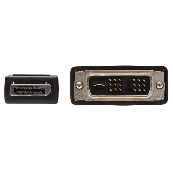 Tripplite Video kabel DisplayPort s aretací/ DVI Single Link(Samec/ Samec), Atibakt.Save-IT, černá, 1.8m 
