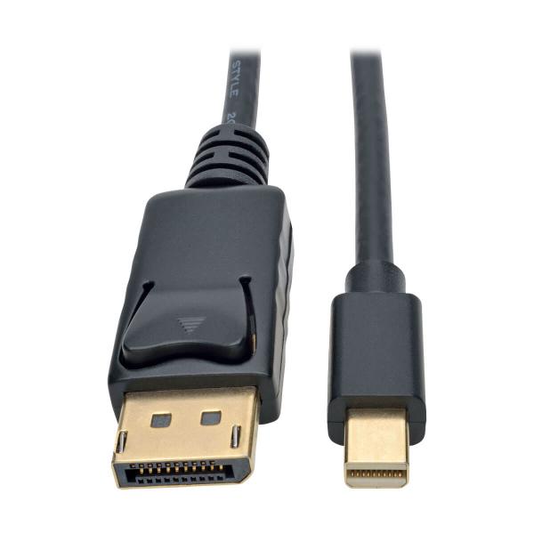 Tripplite Video kábel Mini DisplayPort / DisplayPort (Samec/ Samec), 4K 60Hz, čierna, 1.8m