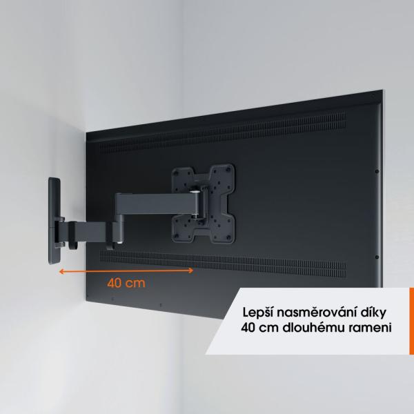 Vogel&quot;s TVM 1243, TV rameno s 3 kĺbmi pre obrazovky 19-43", 15 kg 