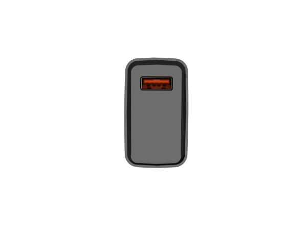 Univerzálna nabíjačka Natec RIBERA 18W 1X USB-A, čierna 