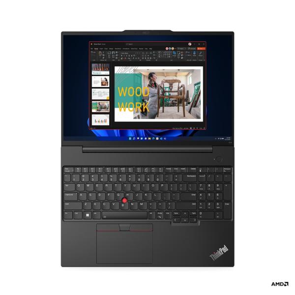 Lenovo ThinkPad E/ E16 Gen 1 (AMD)/ R5-7530U/ 16"/ WUXGA/ 8GB/ 512GB SSD/ RX Vega 7/ W11H/ Black/ 3R 