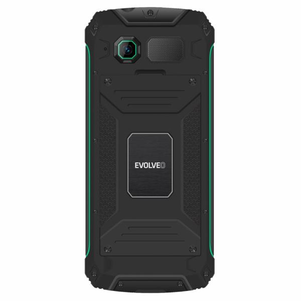 EVOLVEO StrongPhone W4, vodotesný odolný Dual SIM telefón, čierno-zelená 