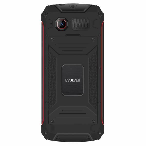 EVOLVEO StrongPhone W4, IP68 odolný Dual SIM telefón, 2, 8" LCD, 2500mAh, Powerbanka, čierno-červený 