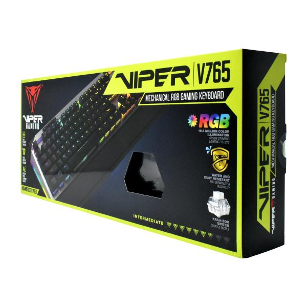 Patriot Viper 765 RGB/ Drôtová USB/ RU layout/ Čierna-strieborná 