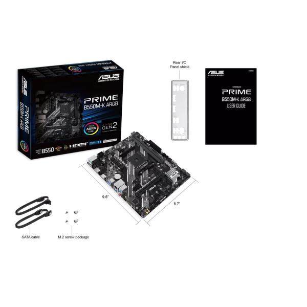 ASUS PRIME B550M-K ARGB/ AM4/ mATX 