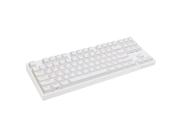 Genesis herná mechanická klávesnica THOR 404/ RGB/ Khail Box Brown/ Drôtová USB/ US layout/ Biela 