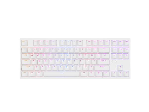 Genesis herná mechanická klávesnica THOR 404/ RGB/ Khail Box Brown/ Drôtová USB/ US layout/ Biela