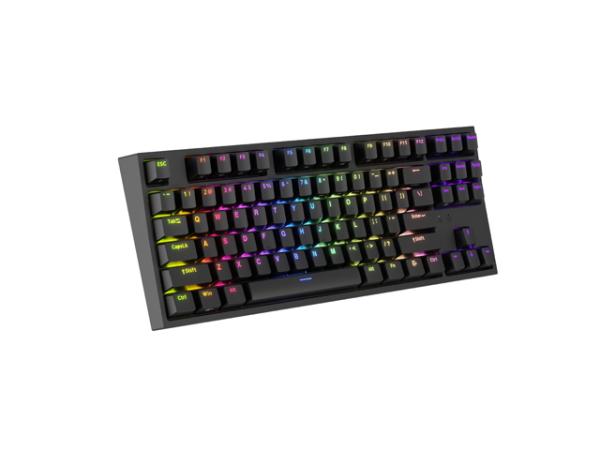 Genesis herná mechanická klávesnica THOR 404/ RGB/ Khail Box Brown/ Drôtová USB/ US layout/ Čierna 