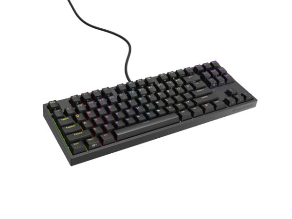 Genesis herní mechanická klávesnice THOR 404/ RGB/ Khail Box Brown/ Drátová USB/ US layout/ Černá 