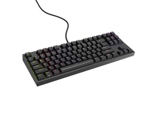 Genesis herná mechanická klávesnica THOR 404/ RGB/ Khail Box Brown/ Drôtová USB/ US layout/ Čierna 