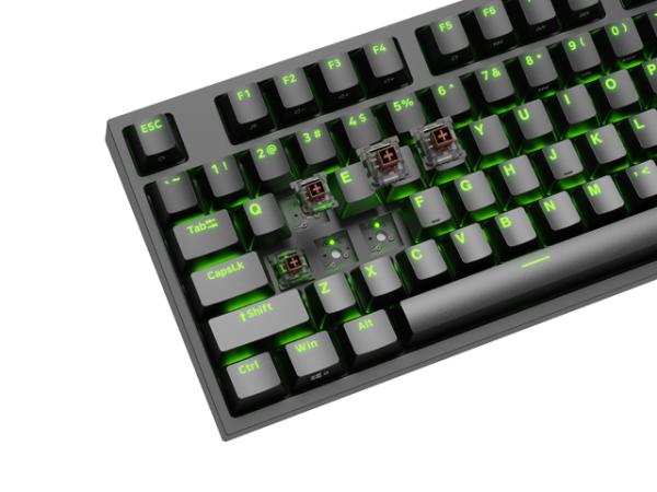 Genesis herní mechanická klávesnice THOR 404/ RGB/ Khail Box Brown/ Drátová USB/ US layout/ Černá 