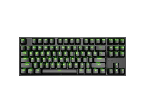 Genesis herní mechanická klávesnice THOR 404/ RGB/ Gateron Yellow Pro/ Drátová USB/ US layout/ Černá 