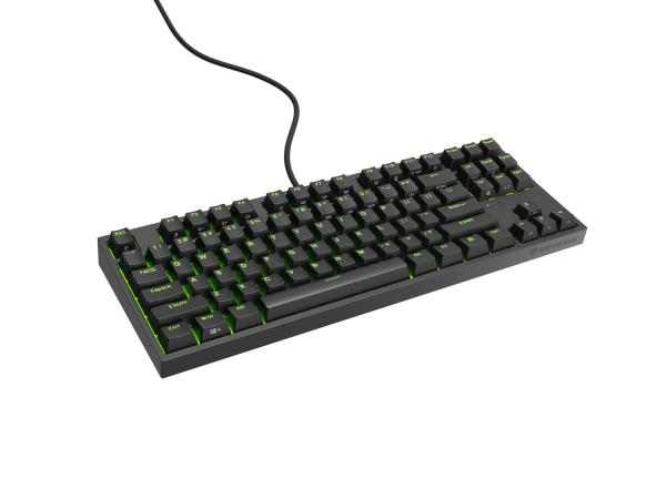 Genesis herní mechanická klávesnice THOR 404/ RGB/ Gateron Yellow Pro/ Drátová USB/ US layout/ Černá 