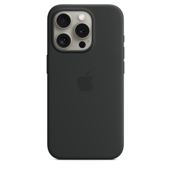 iPhone 15 ProMax Silicone Case MS - Black