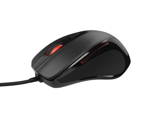 Natec optická myš PIGEON 2/ 4 000 DPI/ Kancelárska/ Optická/ 4 000 DPI/ Drôtová USB/ Čierna 