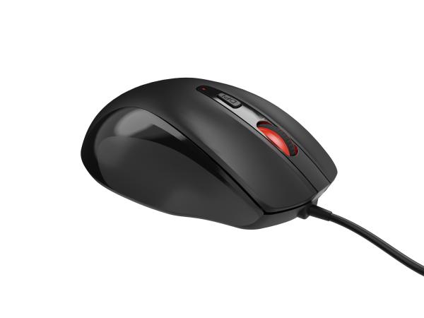 Natec optická myš PIGEON 2/ 4 000 DPI/ Kancelárska/ Optická/ 4 000 DPI/ Drôtová USB/ Čierna 