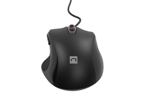 Natec optická myš PIGEON 2/ 4 000 DPI/ Kancelárska/ Optická/ 4 000 DPI/ Drôtová USB/ Čierna 