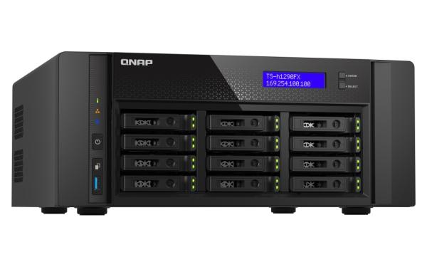 QNAP TS-h1290FX-7302P-256G (AMD EPYC, 256GB ECC RAM, 12x 2, 5" U.2, 2x M.2 NVMe, 2x 2, 5GbE, 2x 25GbE) 