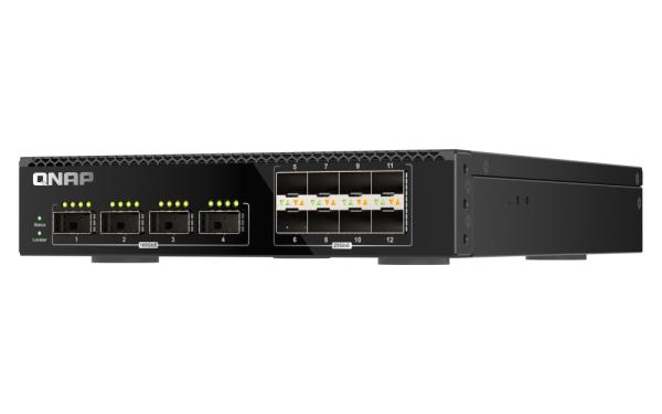 QNAP riadený switch QSW-M7308R-4X (4x 100GbE porty + 8x 25GbE porty, polovičná šírka) 