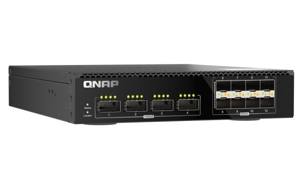 QNAP riadený switch QSW-M7308R-4X (4x 100GbE porty + 8x 25GbE porty, polovičná šírka) 
