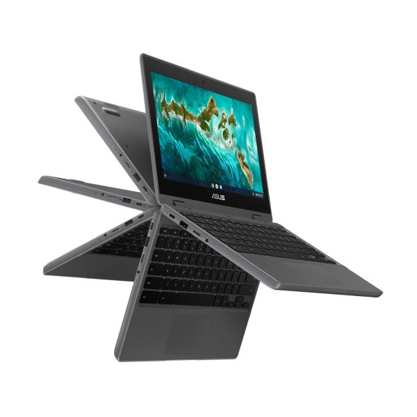 ASUS Chromebook CR11 Flip/ CR1100FKA/ N5100/ 11, 6"/ 1366x768/ T/ 8GB/ 64GB eMMC/ UHD/ Chrome/ Gray/ 2R 