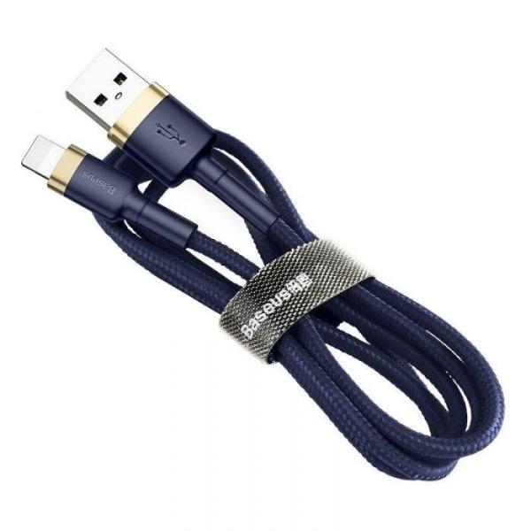 Baseus dátový kábel Cafule Lightning 1m 2, 4A zlato-modrý