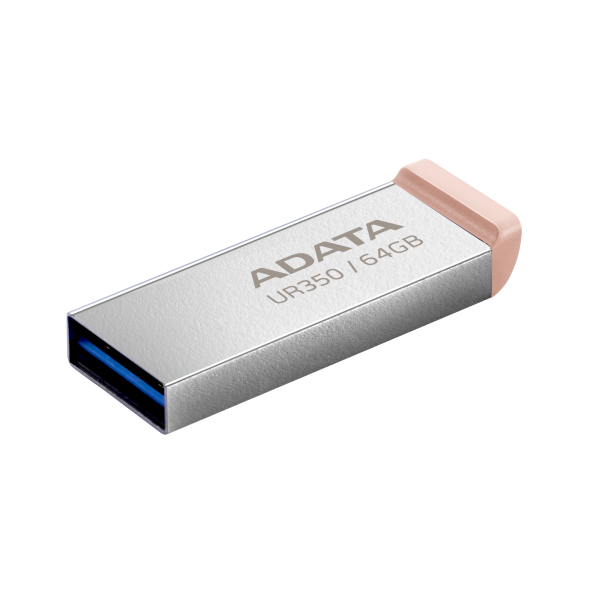 ADATA UR350/ 64GB/ USB 3.2/ USB-A/ Hnedá 