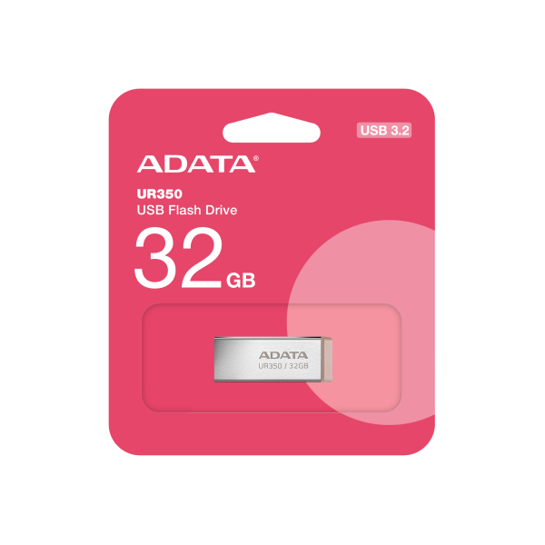 ADATA UR350/ 32GB/ USB 3.2/ USB-A/ Hnědá 