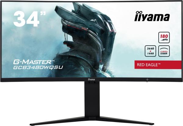 iiyama G-Master/ GCB3480WQSU-B1/ 34"/ VA/ 3440x1440/ 180Hz/ 0, 4ms/ Black/ 3R