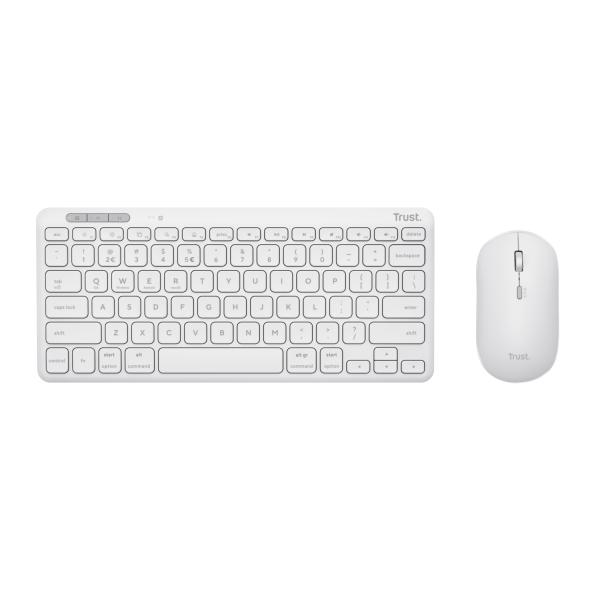 TRUST LYRA WL KEYBOARD & MOUSE US (myš+kláv) bilá 