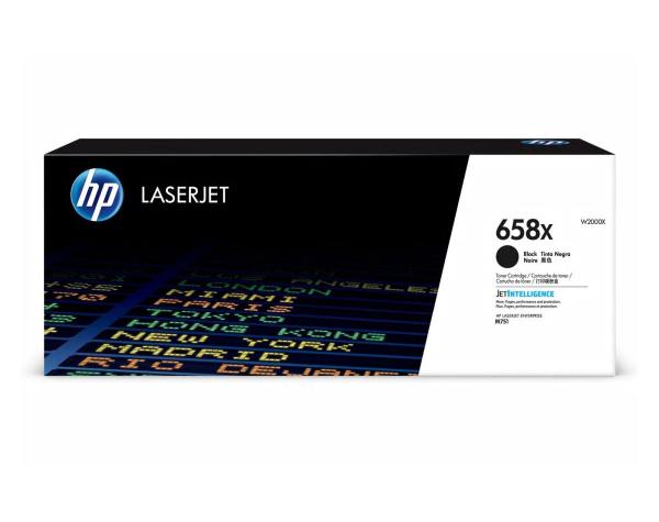 HP 658X Black LaserJet Toner Cartridge (33,000 pages)
