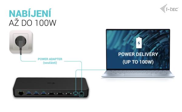 i-tec USB-C Triple 4K Display Docking Station Gen2 Pro, PD 100W 