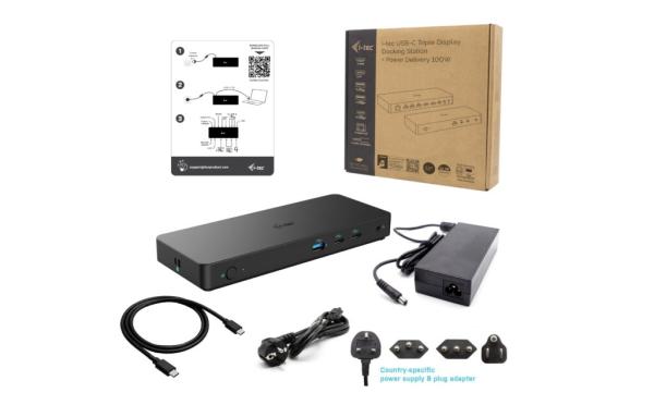 i-tec USB-C Triple 4K Display Docking Station Gen2 Pro, PD 100W 