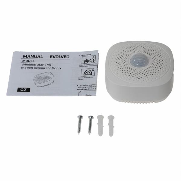 EVOLVEO bezdr. stropný 360° PIR snímač pohybu pre SecuPro/ Sonix/ Alarmex Pro/ Sonix Pro 