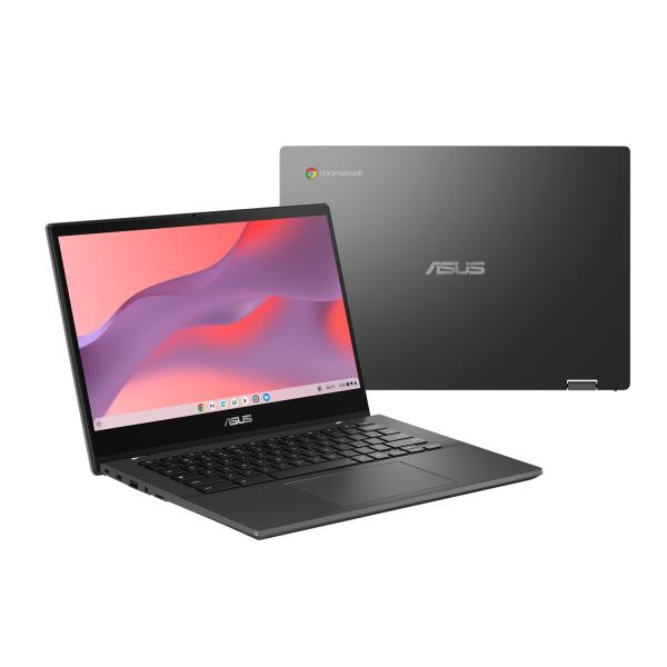 ASUS Chromebook CM14 Flip/ CM1402F/ MTK-520/ 14"/ FHD/ T/ 4GB/ 64GB eMMC/ Mali-G52/ Chrome/ Gray/ 2R 