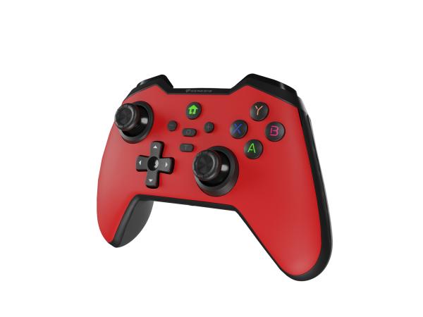 Bezdrôtový gamepad Genesis MANGAN 400 pre PC/ Switch/ Mobil, červený 