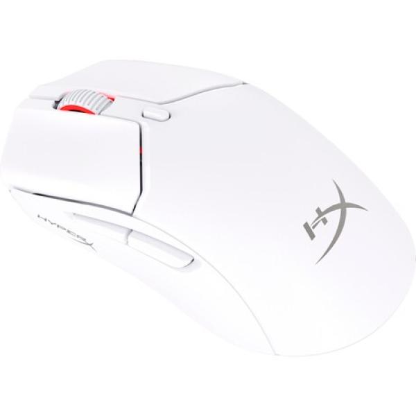HP HyperX Pulsefire Haste 2 Mini/ Herná/ Optická/ Pre pravákov/ 26 000 DPI/ Drôtová+bezdrôtová/ Biela