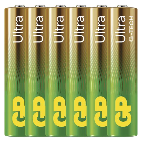 GP Alkalická batéria ULTRA AAA (LR03) - 6ks 