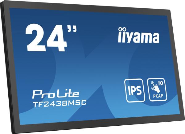 24" iiyama TF2438MSC-B1: PCAP, IPS, FHD, HDMI, DP 