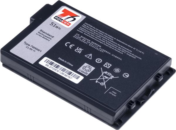 Batéria T6 Power Dell Latitude 5420, 5424, 7424 Rugged, 4475mAh, 51Wh, 3cell, Li-ion