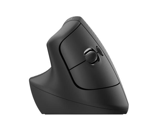 LOGITECH Lift For Business/ Ergonomická/ Optická/ Pro leváky/ 4 000DPI/ Bezdrátová USB + Bluetooth/ Grafit 